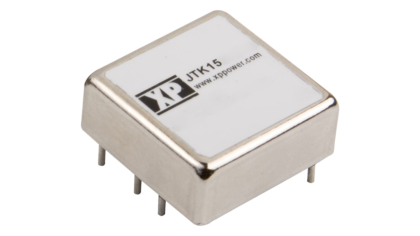 XP Power JTK DC/DC-Wandler 15W 24 V dc IN, ±5V dc OUT / ±1.5A Durchsteckmontage 1.6kV dc isoliert