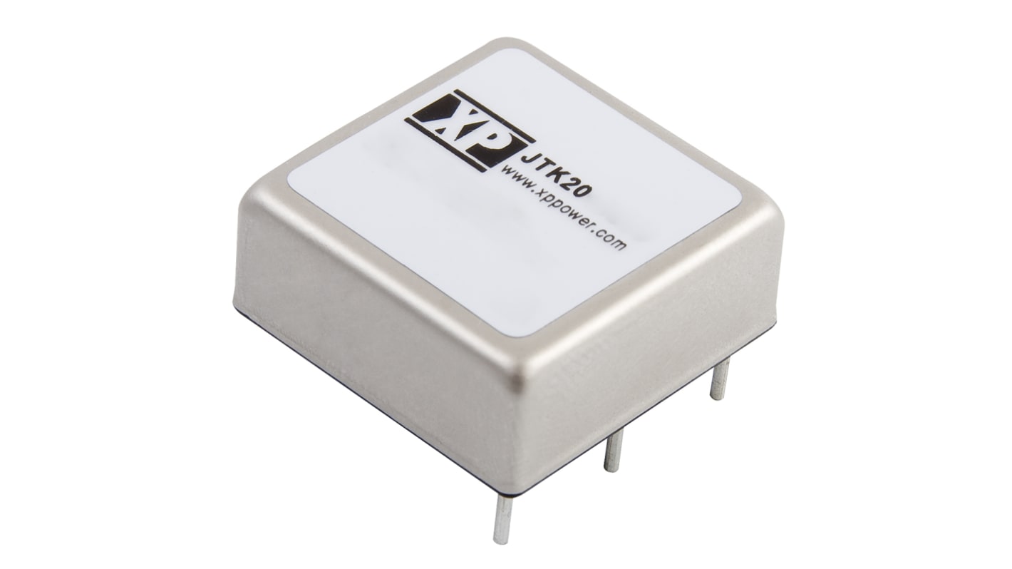 XP Power JTK DC/DC-Wandler 20W 24 V dc IN, ±15V dc OUT / ±667mA Durchsteckmontage 1.6kV dc isoliert