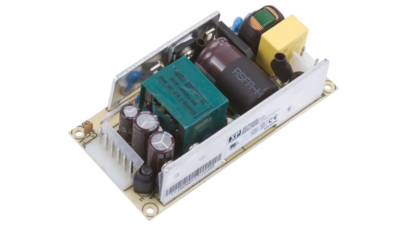 XP Power Switching Power Supply, VFT80US24, 24V dc, 3.33A, 80W, 1 Output, 85 → 264V ac Input Voltage