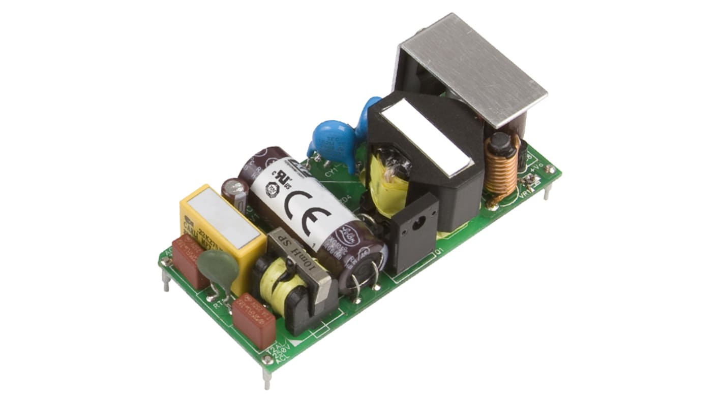 XP Power Switching Power Supply, EML30US12-P, 12V dc, 2.5A, 30W, 1 Output, 120 → 370 V dc, 85 → 264 V ac