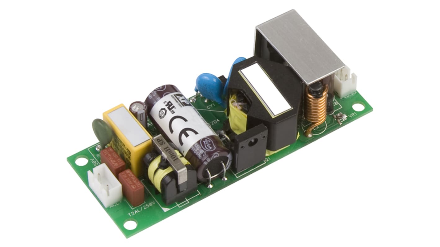 Alimentatore switching XP Power EML30US15-T, 30W, ingresso 120 → 370 V dc, 85 → 264 V ac, uscita 15V cc,