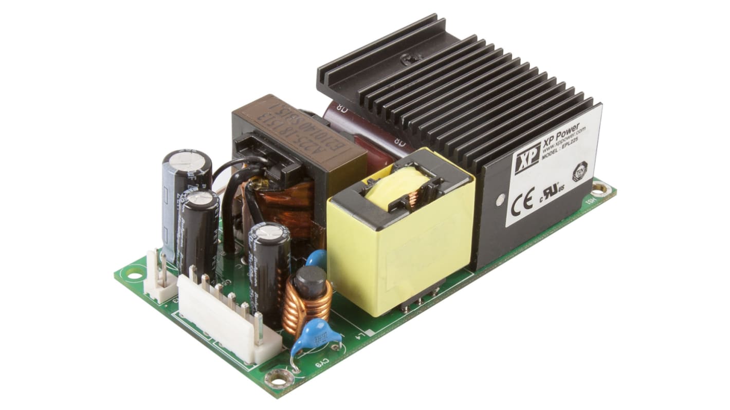 XP Power Switching Power Supply, EPL225PS24 , 24V dc, 9.38A, 225W, 1 Output, 85 → 264V ac Input Voltage