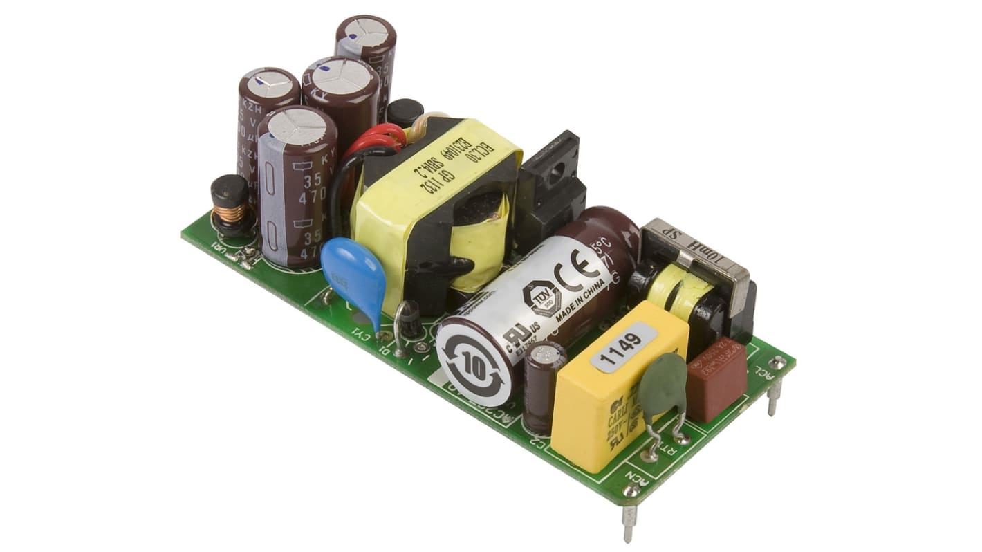 Alimentation à découpage XP Power, 30W, sorties à 2 5 V dc, 12 V dc, 1.3A