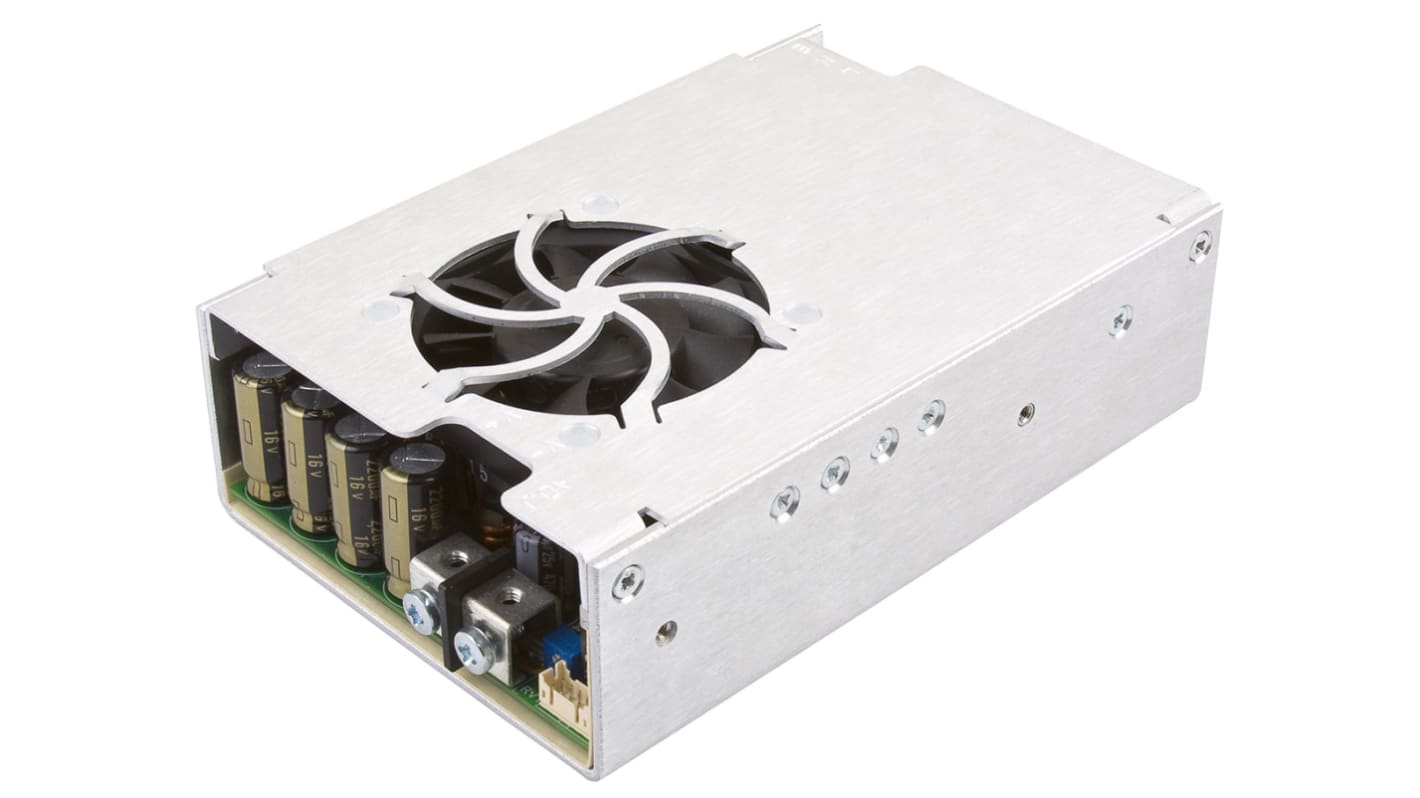 XP Power Switching Power Supply, FCM400PS24, 24V dc, 16.6A, 400W, 1 Output, 80 → 275V ac Input Voltage