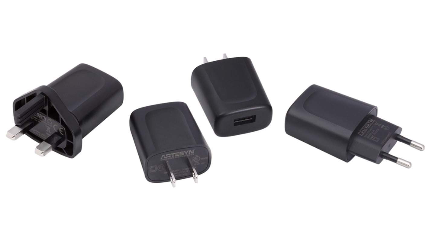 Artesyn / Advanced Energy 10W Plug-In AC/DC Adapter 5V dc Output, 2A Output