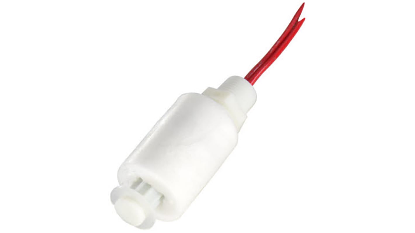 Gems Sensors 尼龙浮球开关, 垂直安装, 单刀单掷，常开/常闭, 最高+121°C, 线长610mm, LS-3系列