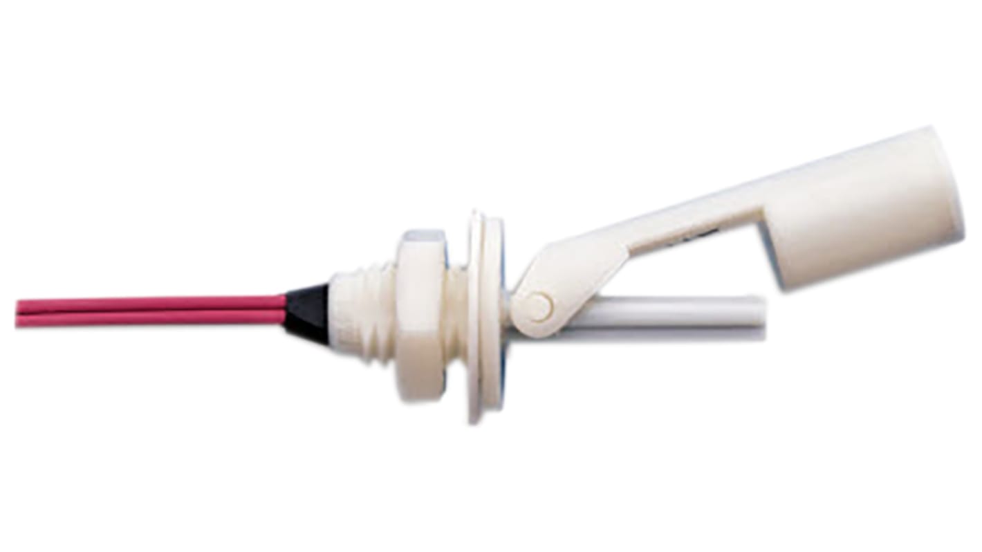 Gems Sensors PP浮球开关, 水平安装, 单刀单掷，常开/常闭, 最高+107.2°C, 线长610mm, LS-7系列