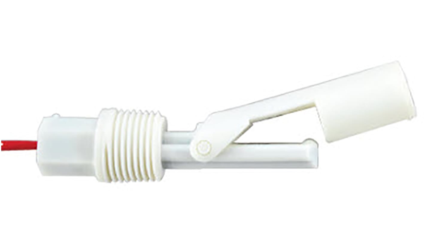 Gems Sensors 尼龙浮球开关, 水平安装, 单刀单掷，常开/常闭, 最高+121.1°C, 线长610mm, LS-7系列