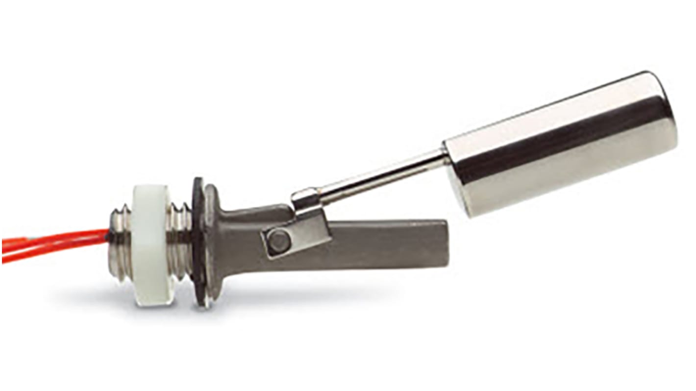 Gems Sensors 不锈钢浮球开关, 水平安装, 单刀单掷，常开/常闭, 最高+149°C, 线长610mm, LS-7系列