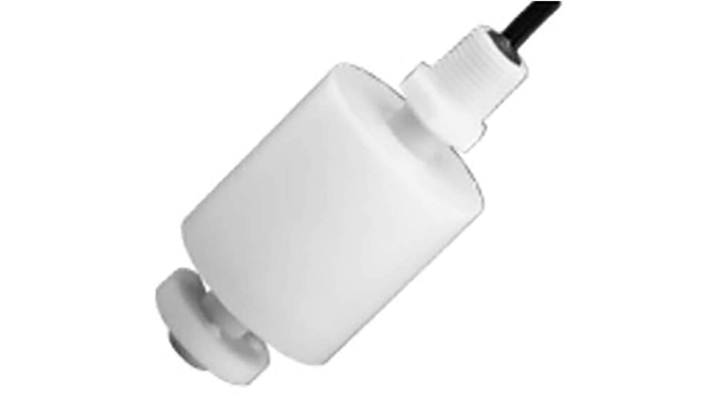 Gems Sensors PTFE浮球开关, 垂直安装, 单刀单掷常开, 最高+100°C, 线长610mm, LS-1700系列