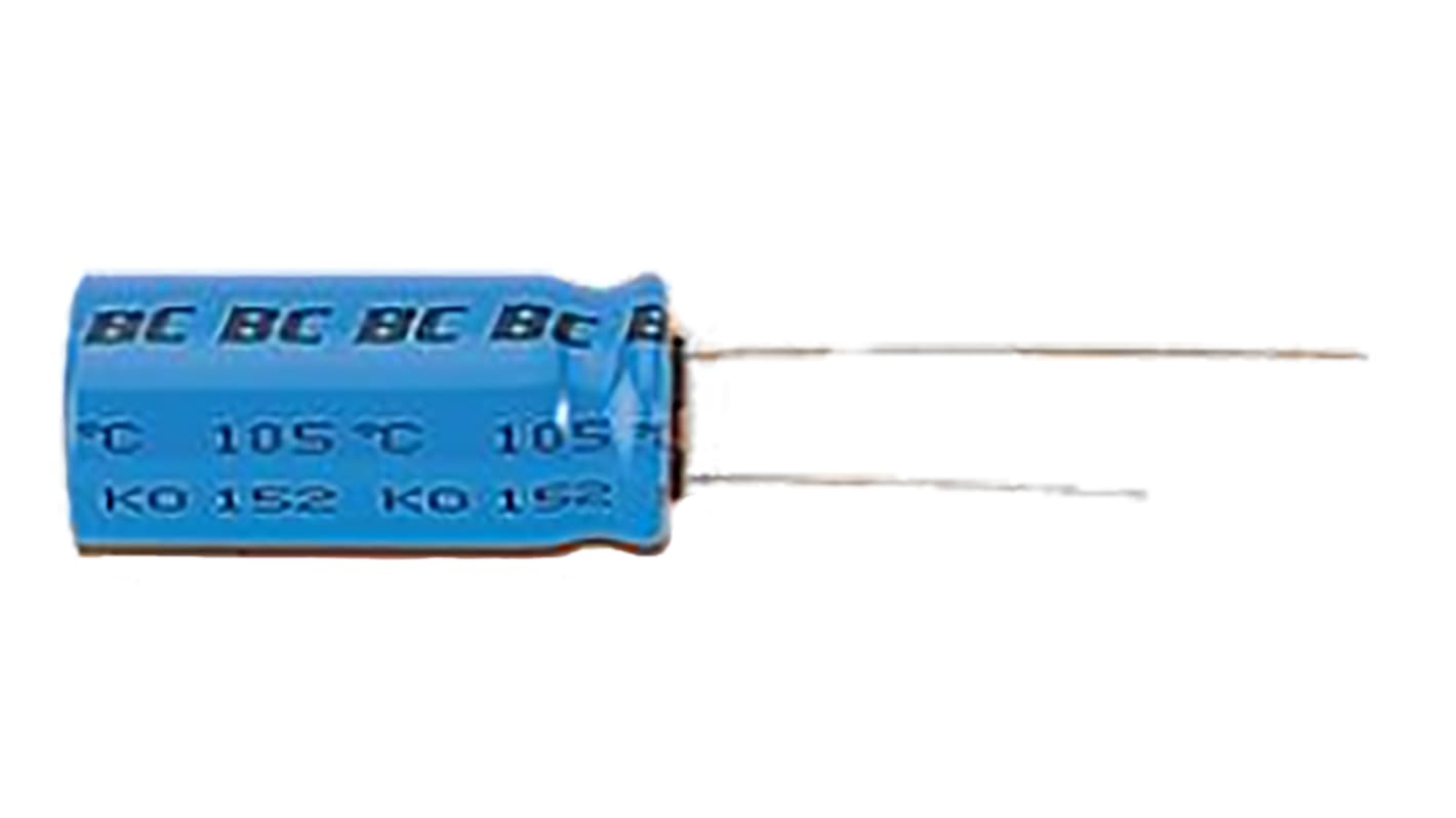 Vishay 2200μF Electrolytic Capacitor 16V dc, Through Hole - MAL216055222E3