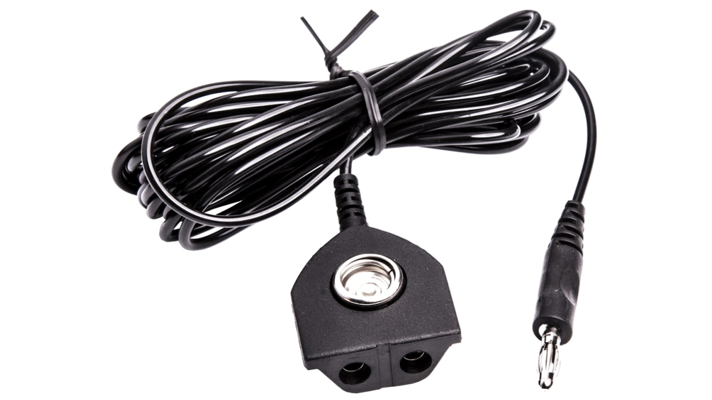 RS PRO ESD Grounding Cord With 10 mm Socket