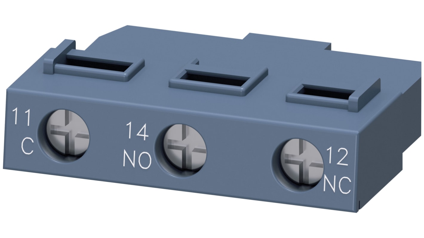Siemens Auxiliary Contact, 1 Contact, 1CO, Plug In, SIRIUS 3RV29