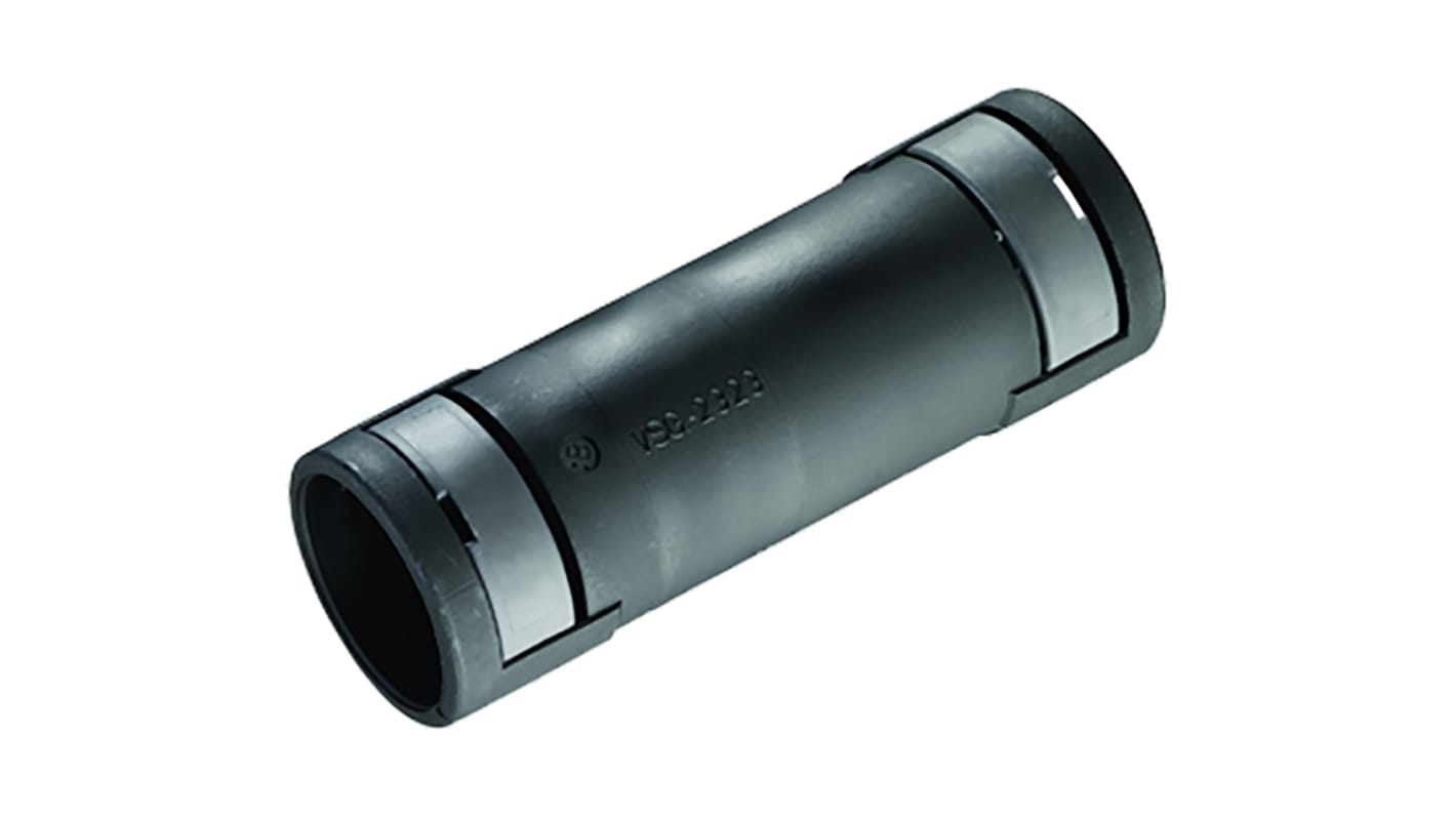 Kopex 直向连接器 电缆管接头, 16mm螺纹, 尼龙 12制, 12mm标称尺寸, 镍（螺纹）表面, IP68, 黑色, BESGR系列