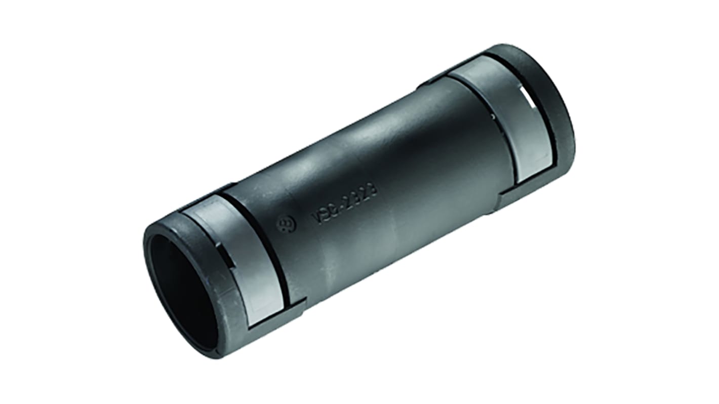 Kopex Straight Connector, Conduit Fitting, 29mm Nominal Size, 32mm, Nylon 12, Black