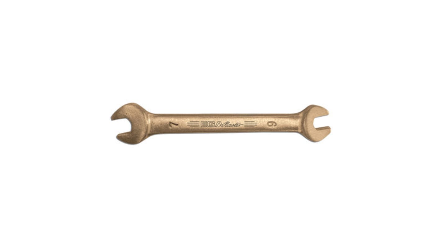 Ega-Master Open Ended Spanner, 9mm, Metric, Double Ended, 105 mm Overall