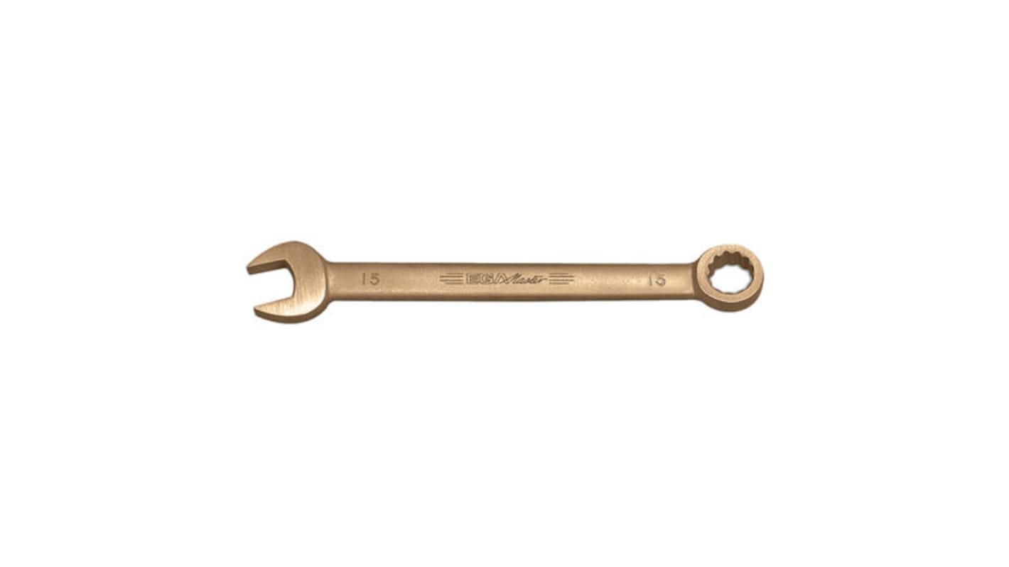 Ega-Master Combination Spanner, 14mm, Metric, Double Ended, 165 mm Overall