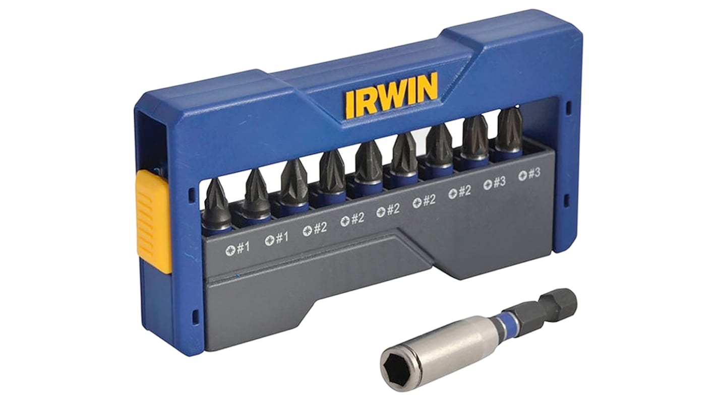 Irwin Impact Bit Set 10 Pieces, Pozidriv