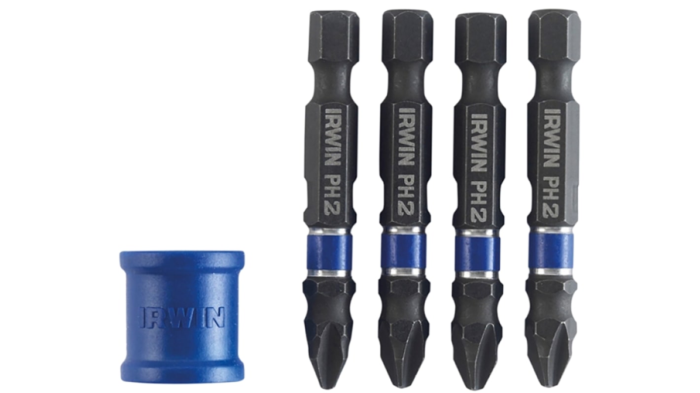 Irwin Impact Bit Set 5 Pieces, Pozidriv