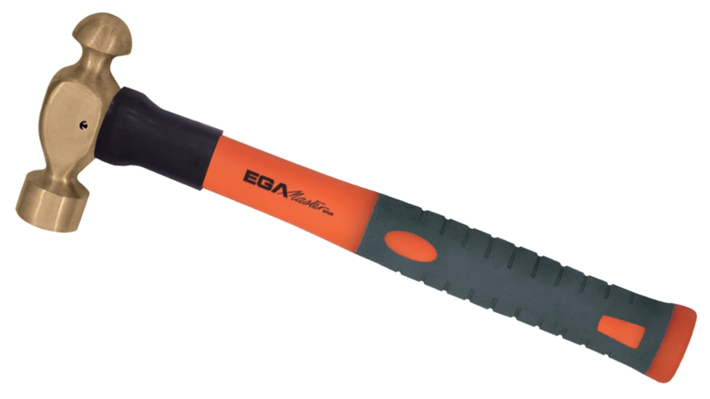 Ega-Master Beryllium Copper Ball-Pein Hammer with Fibreglass Handle, 500g