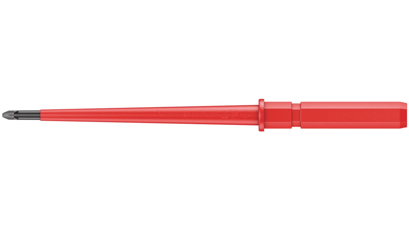 Wera Phillips Insulated Screwdriver Blade, PH0 Tip, 154 mm Blade, VDE/1000V