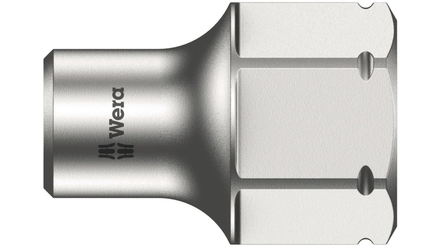Wera 1/4 in Drive 5mm Standard Socket, 6 point, 18 mm Overall Length