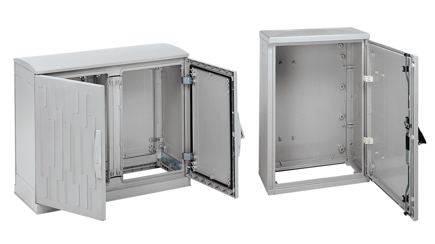 Schneider Electric 单门落地机柜, IP43, IP54, 850 x 465 x 320mm, 不透明门, 灰色, Thalassa PLD系列