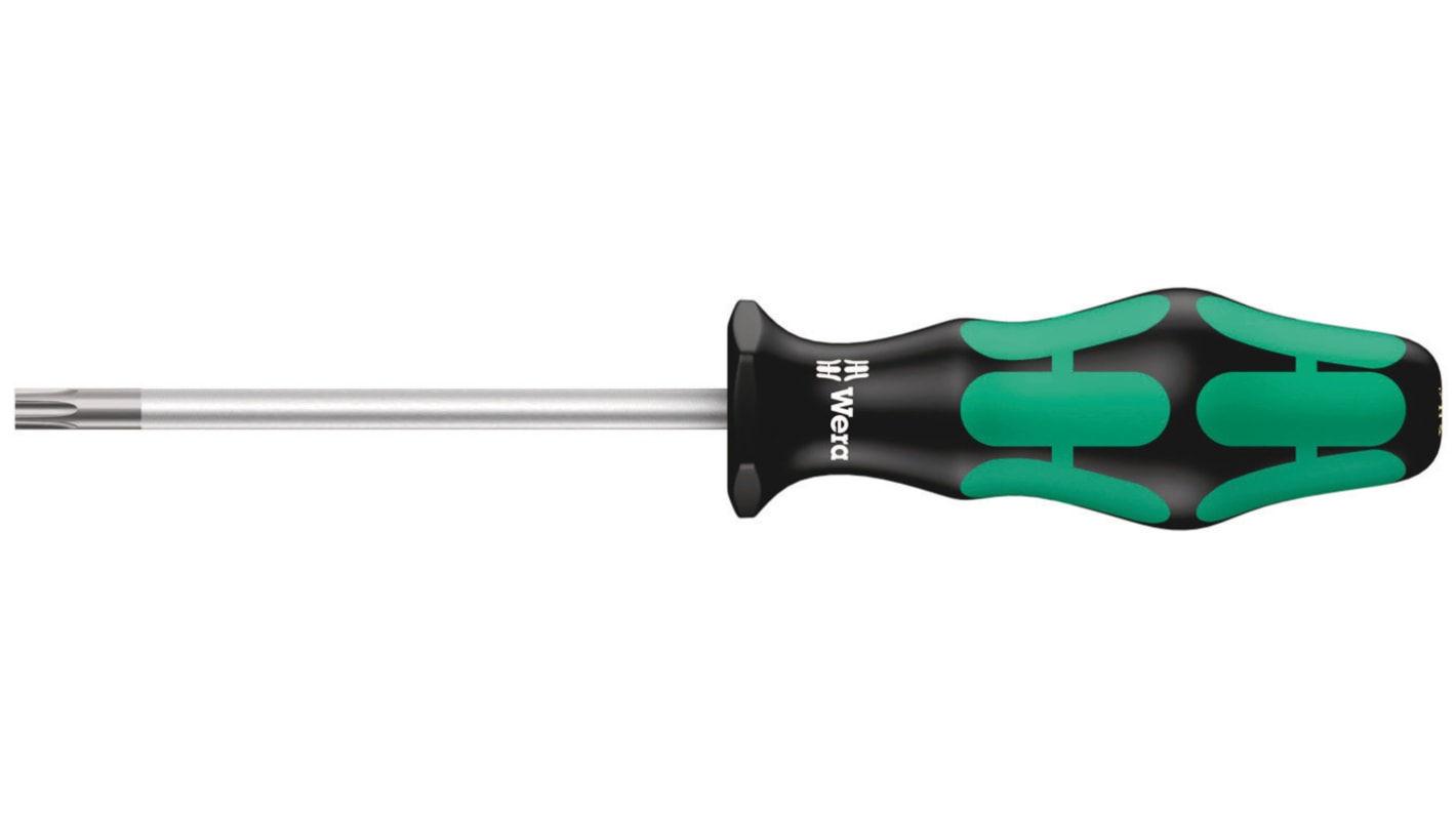 Wera Torx Screw Holding Screwdriver, T10 Tip, 80 mm Blade, 161 mm Overall