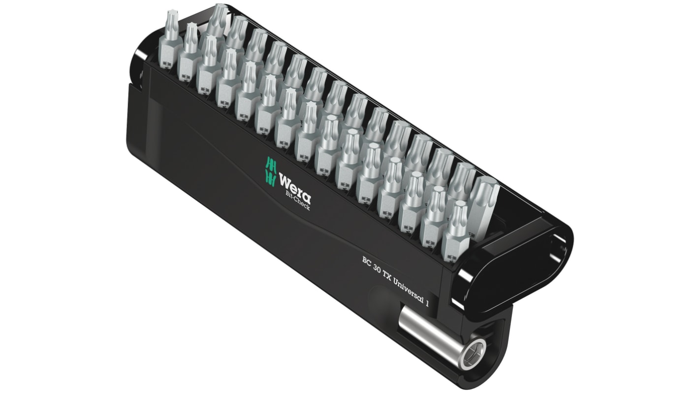 Wera Impact Bit Set 30 Pieces, Hexagon, Torx