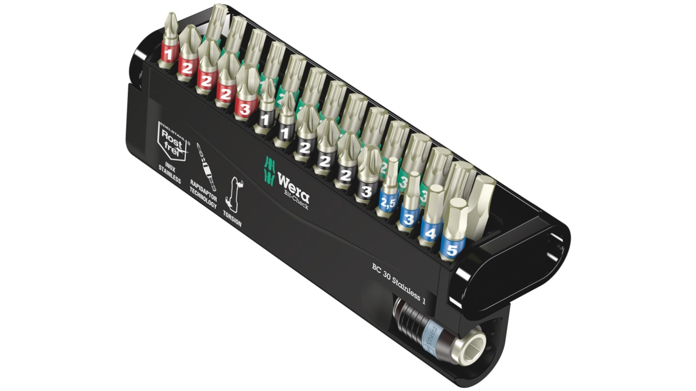 Wera ドライバビットセット Hexagon; Phillips; Pozidriv; Torx 05071109001