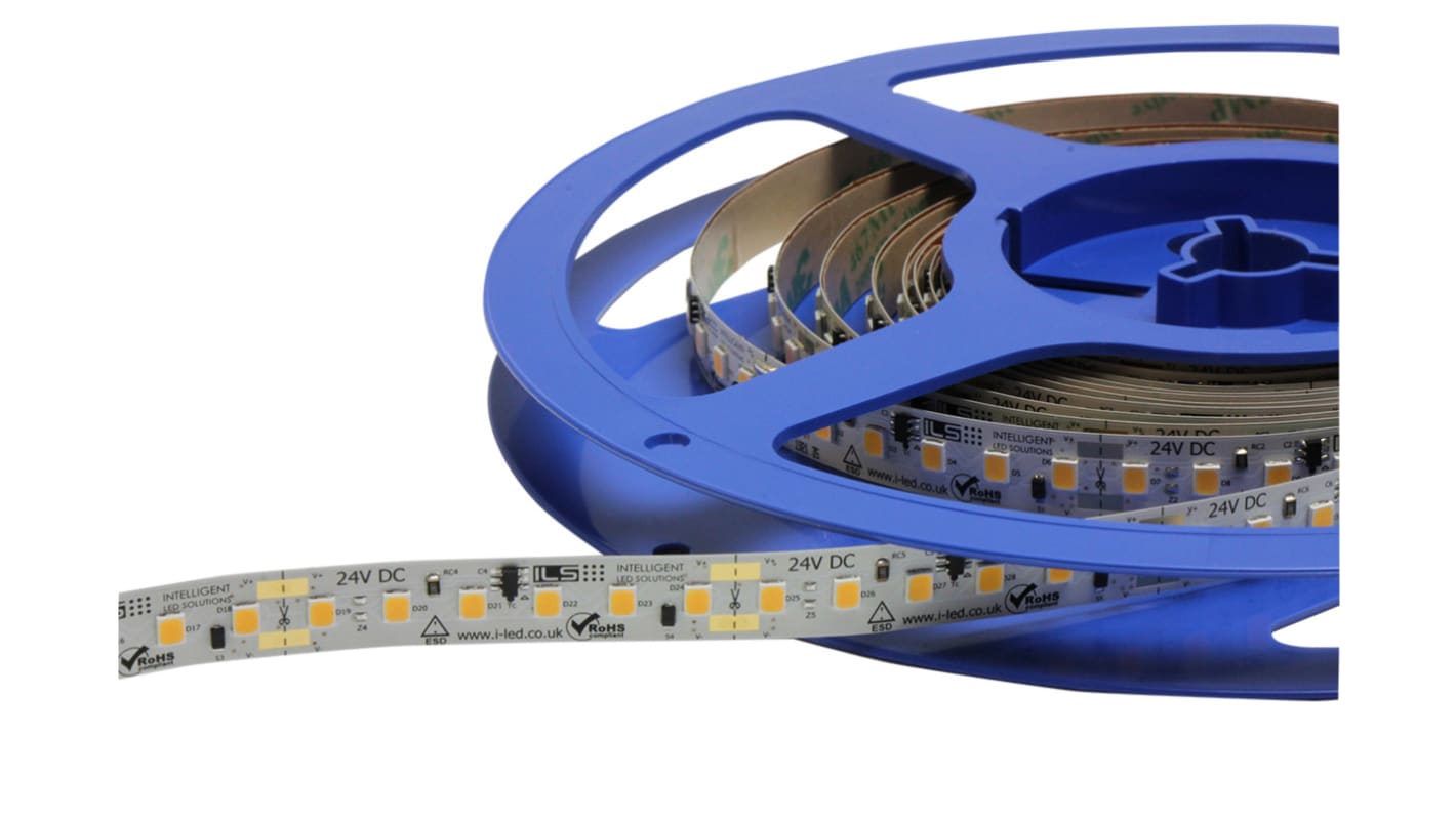 Intelligent LED Solutions 24V dc White LED Strip Light, 5500K Colour Temp