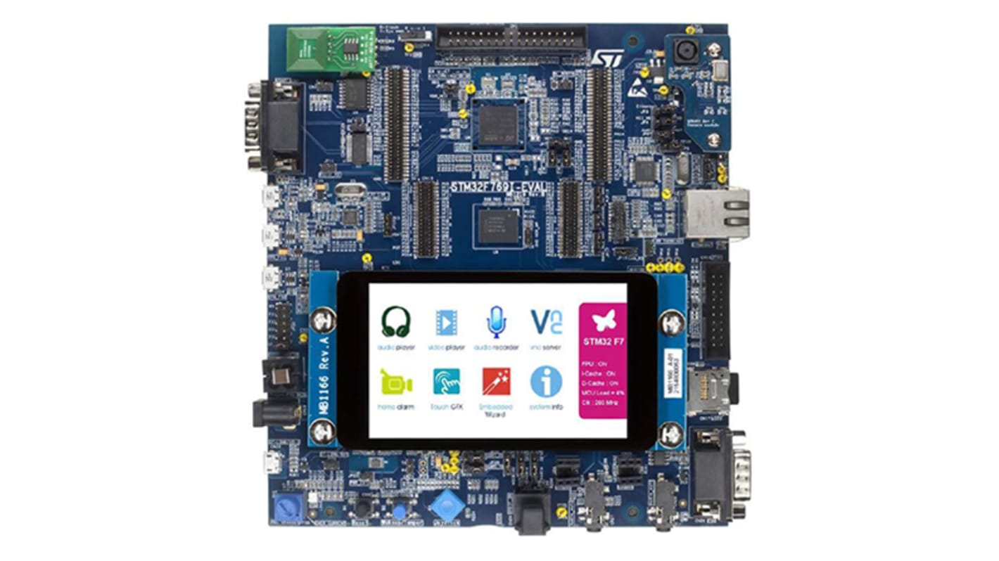 STMicroelectronics STM评估板, STM32F769NI处理器, ARM Cortex M7内核