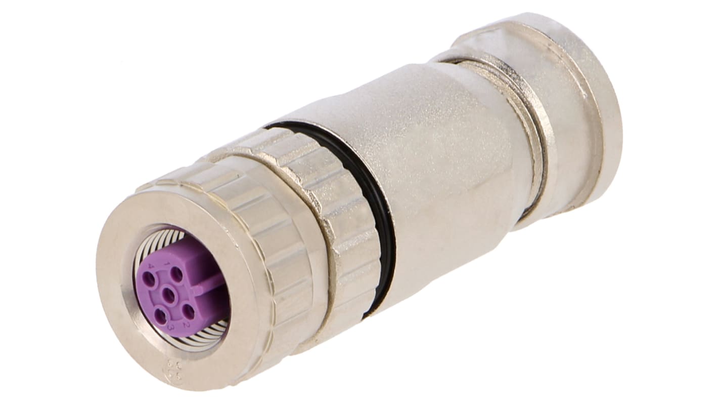 HARTING Circular Connector, 5 Contacts, Cable Mount, M12 Connector, Socket, Female, IP67