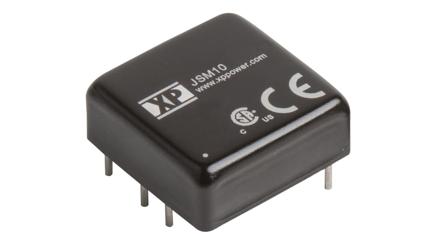 XP Power JSM10 DC-DC Converter, 3.3V dc/ 2.5A Output, 18 → 36 V dc Input, 10W, Through Hole, +100°C Max Temp