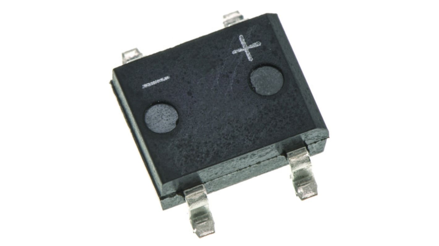 Fagor Electronica 单相整流桥, 1A, 1000V, 4针, DF-S, 贴片安装, -55 °C→+150 °C