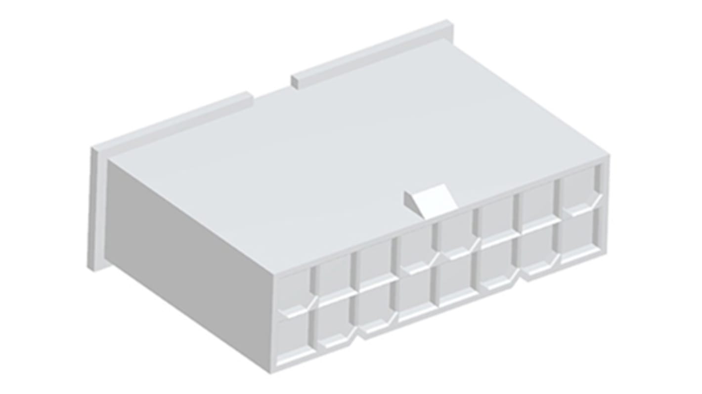 TE Connectivity VAL-U-LOK Steckverbindergehäuse Stecker 4.2mm, 16-polig / 2-reihig Gerade, Tafelmontage für