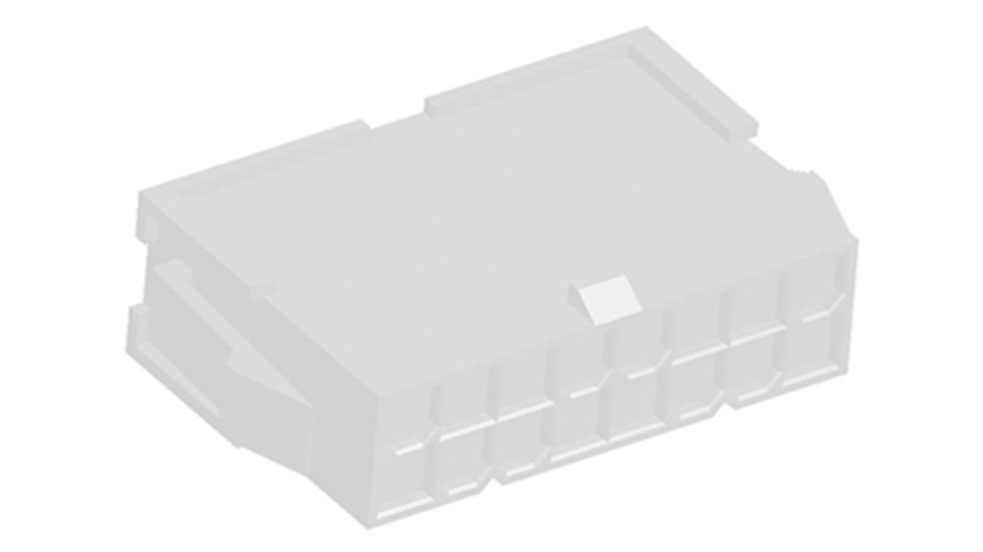 TE Connectivity, VAL-U-LOK Male Connector Housing, 4.2mm Pitch, 16 Way, 2 Row