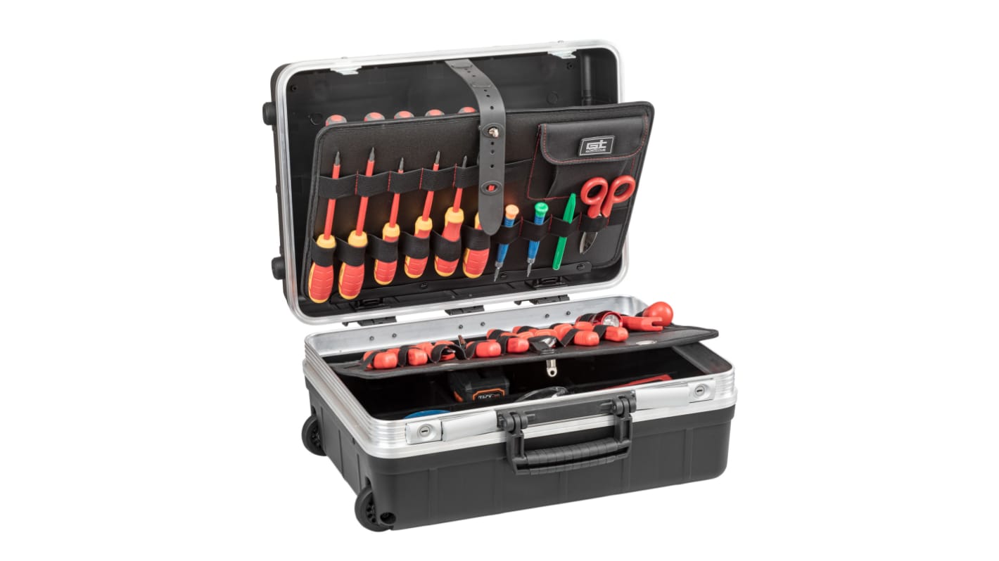 GT Line Aluminium Tool Case 2 Wheels, 453 x 197 x 332mm