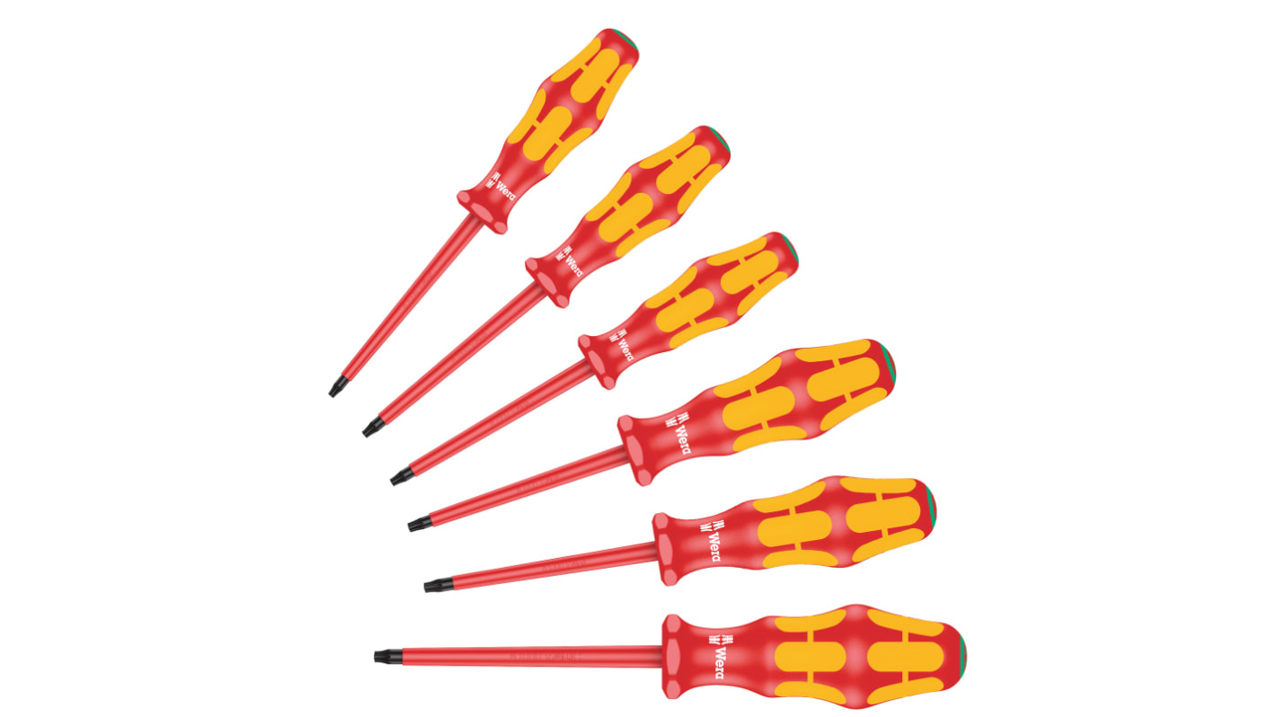 Wera Torx Insulated Screwdriver Set, 6-Piece