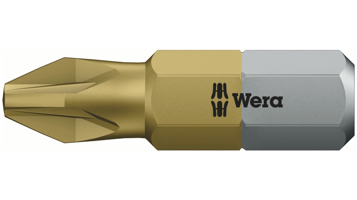 Wera Pozidriv Screwdriver Bit, PZ2 Tip
