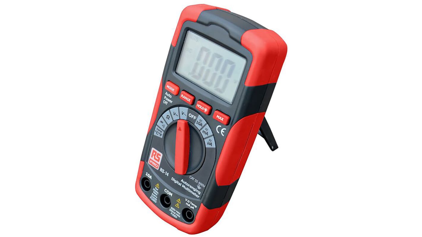 Multimètre numérique RS14 RS PRO Portable, 600V c.a. 10A c.a., Etalonné RS