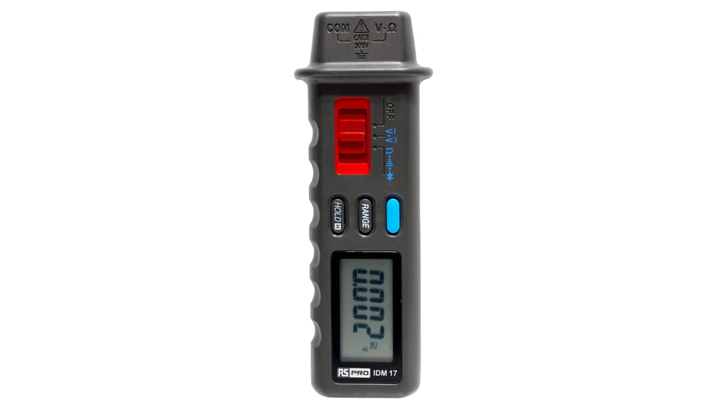 Multimetro digitale Portatile RS PRO IDM17, 600V ca, 100A ca, CAT III, Cert. LAT