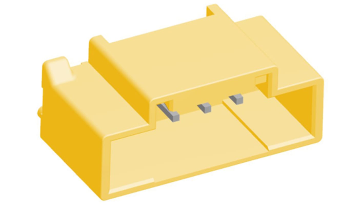 TE Connectivity 6p单排排针 直向线对板连接器, 2.5mm间距, 3.0A, 50.0 V, THT安装, Grace Inertia系列