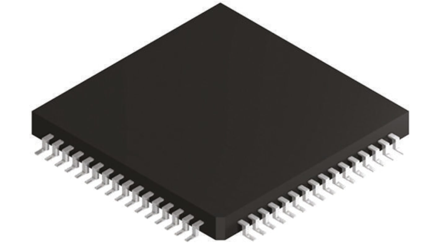 Microcontrollore Microchip, PIC, TQFP, PIC18F, 64 Pin, Montaggio superficiale, 8bit, 64MHz
