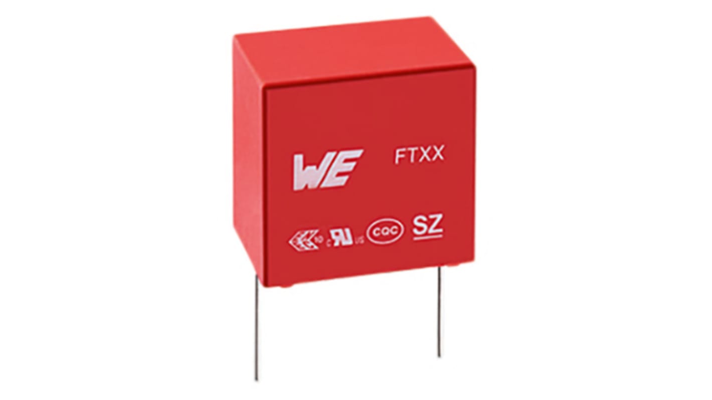 Würth Elektronik WCAP-FTXX X2 Folienkondensator 12nF ±10% / 310V ac Raster 10mm