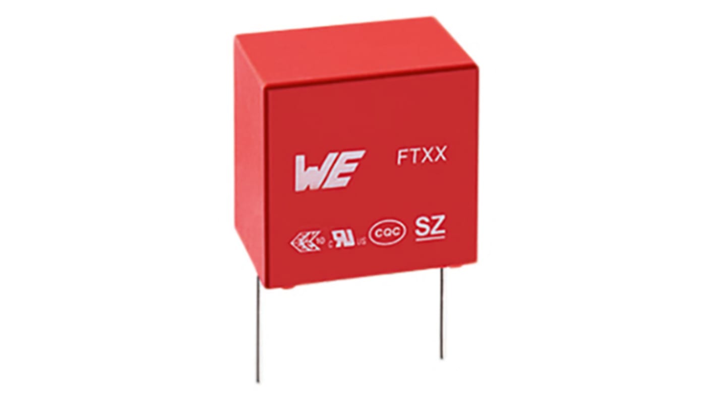 Wurth Elektronik WCAP-FTXX Metallised Polypropylene Film Capacitor, 310V ac, ±10%, 470nF