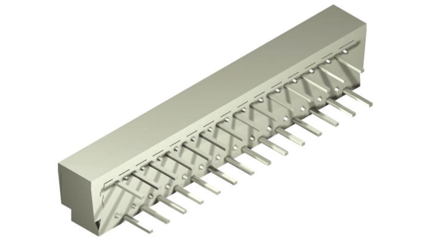 Molex FPC连接器, 母座, 22p, 1.25mm间距, 单排, THT安装, 直角, 1A, 200 V, Easy-On系列