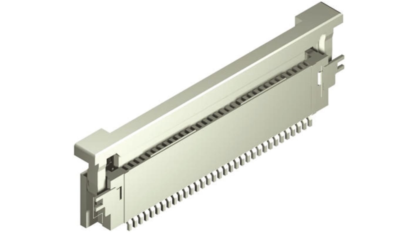 Molex, Easy-On, 54550 0.5mm Pitch 14 Way Right Angle FPC Connector, ZIF Top Contact