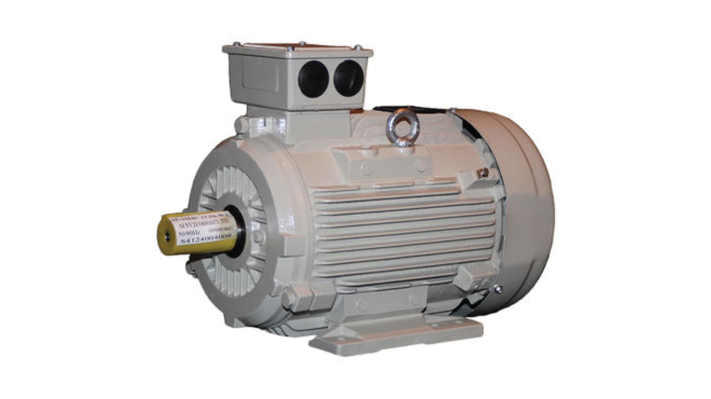 TECO Westinghouse ALDA Induction AC Motor, 15 kW, IE3, 3 Phase, 4 Pole, 400 V, 690 V, Foot Mount Mounting