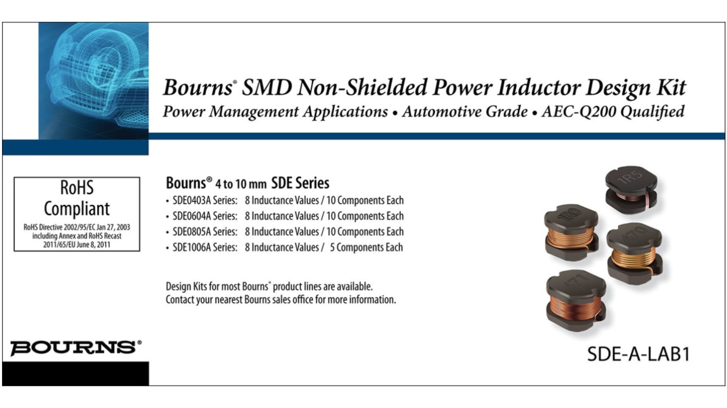 Bourns SDE0403A Series SMD Power Inductor, SDE0604A Series SMD Power Inductor, SDE0805A Series SMD Power Inductor,